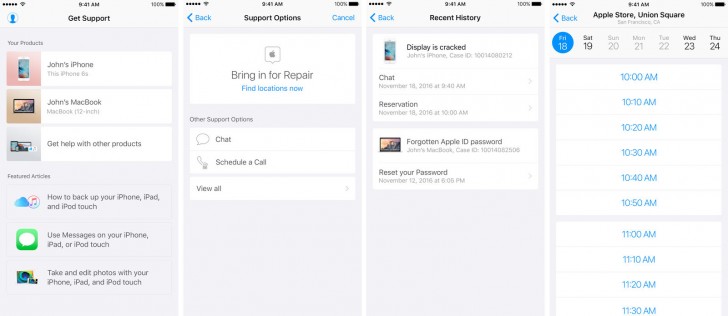 The dedicated Apple Support app is now available in the US