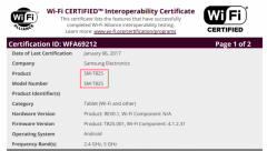 Samsung Galaxy Tab S3 gets WiFi certified
