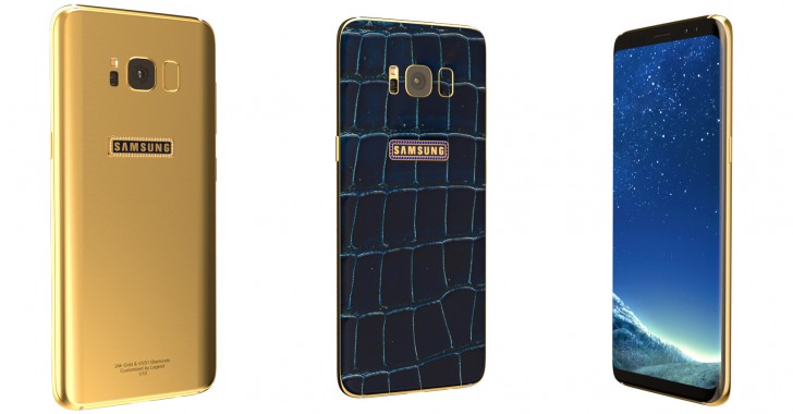 Legend will help you deck out a 24K gold plated Galaxy S8 with precious stones